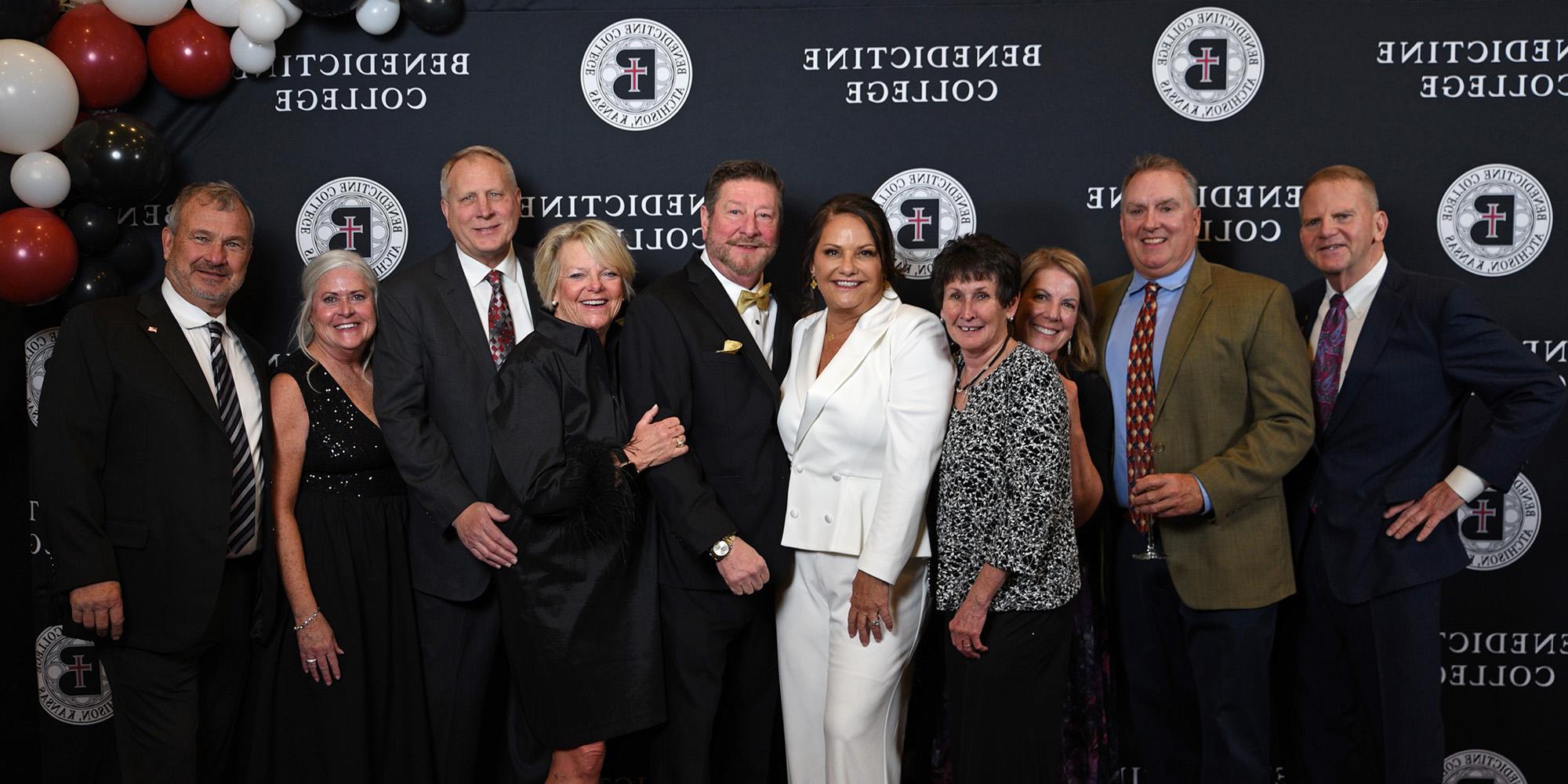 A group photo of attendees at the Scholarship Ball